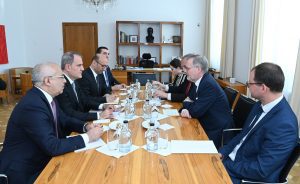 Azerbaijani FM Holds Talks with Czech Prime Minister Petr Fiala