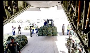 Indonesian C-130J Super Hercules Aircraft Delivering Gaza Aid Touches Down in Jordan