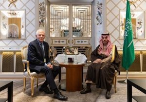 Saudi Foreign Minister Holds Discussion with EU Foreign Policy Chief