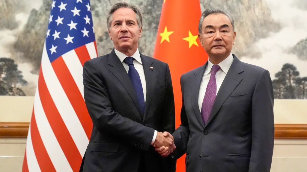 Chinese FM Wang Yi Holds Talks with U.S. Secretary of State Antony Blinken