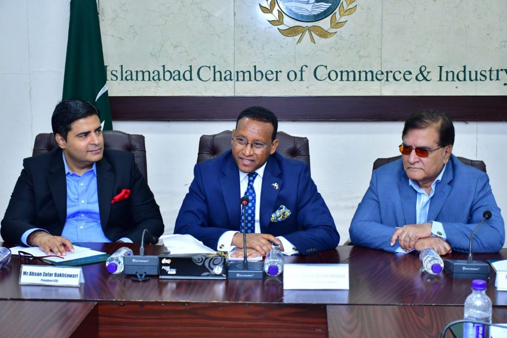 Ambassador Jemal Beker and ICCI President Advocate Business Participation in Ethiopia Trade Mission"