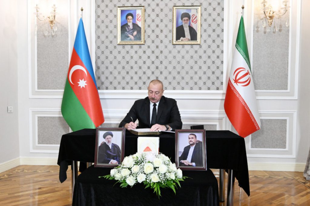 President Ilham Aliyev Visits Iranian Embassy to Offer Condolences on Death of President Raisi