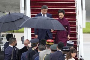 President Xi arrives in Paris, France