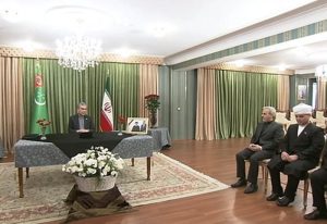 Gurbanguly Berdimuhamedov Expresses Condolences at Iranian Embassy