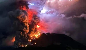 Mount Ibu Erupts, PVMBG Raises Alert Status Amidst Volcanic Activity