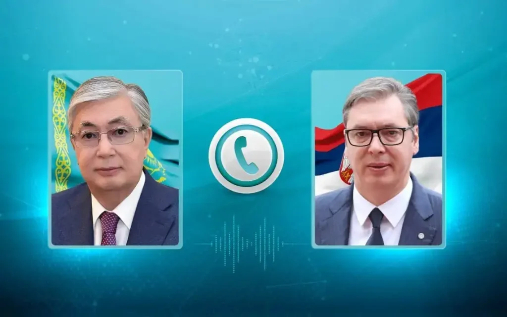 President Tokayev Engages in Telephone Conversation with Serbian Counterpart