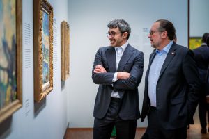 Abdullah bin Zayed Visits Albertina Museum in Vienna