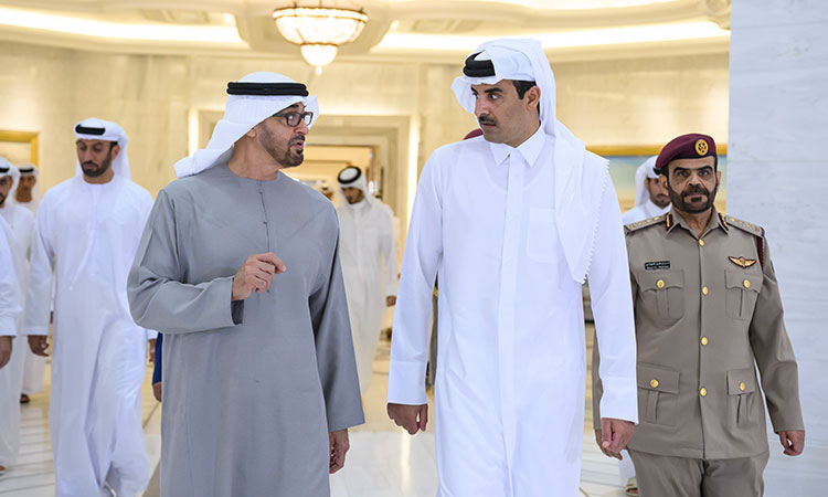 Emir of Qatar Arrives in Abu Dhabi for Fraternal Visit