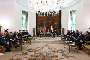 Presidents of Azerbaijan and Egypt Hold Expanded Meeting