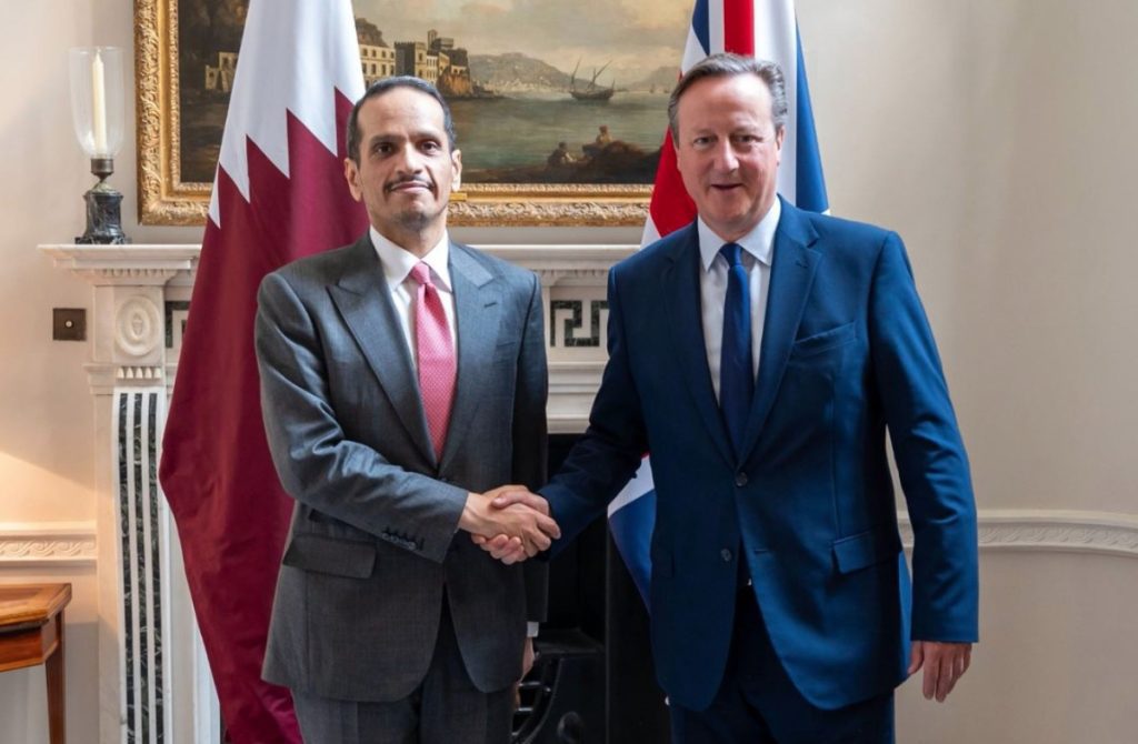 Qatari PM Meets with UK Secretary of State for Foreign Affairs