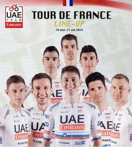 UAE Team Emirates Unveils Squad for Tour de France 2024