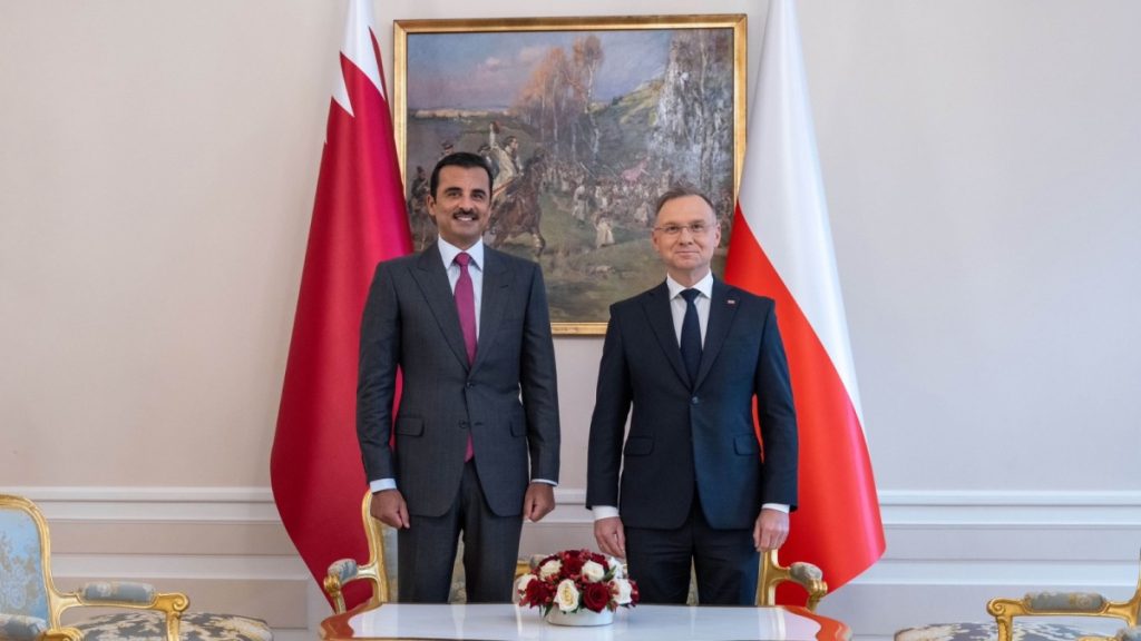 Amir of Qatar and President of Poland Hold Official Talks
