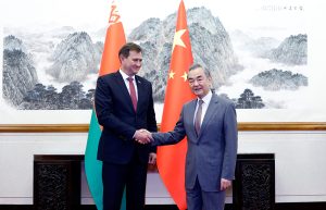 Chinese FM Holds Talks with Belarusian Foreign Minister in Beijing