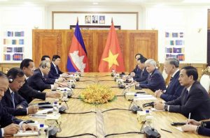 President To Lam Engages in Productive Talks with Cambodian Senate President