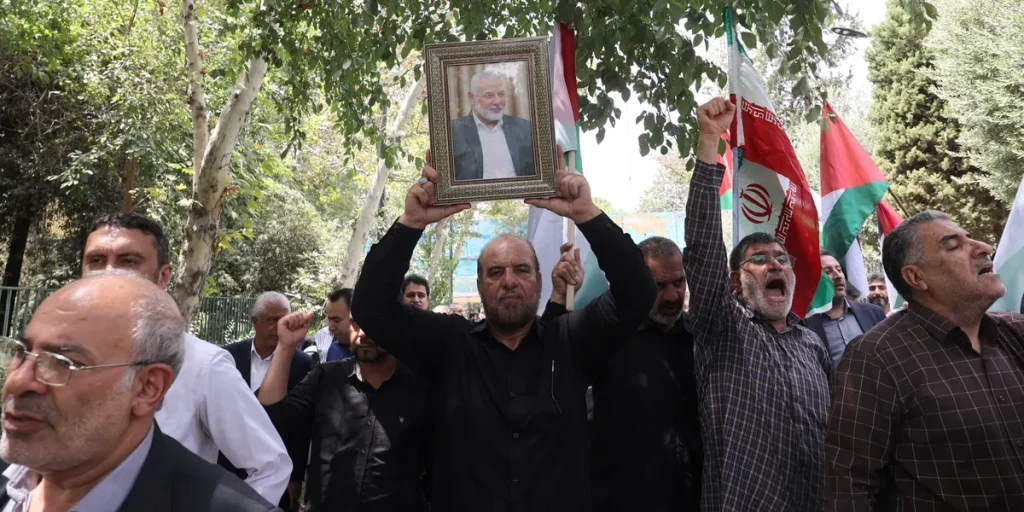 Tehran Erupts in Protest Following Assassination of Hamas Leader Ismail Haniyeh