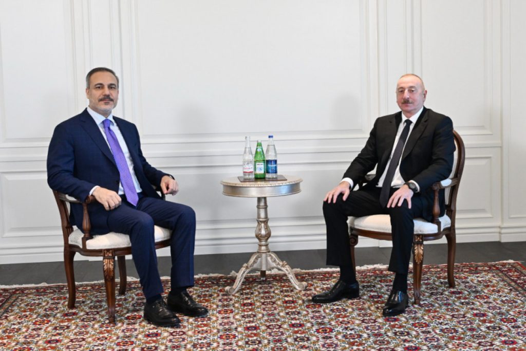 President Ilham Aliyev Receives Turkish Foreign Minister in Shusha