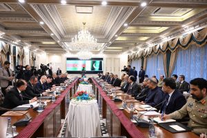 President Ilham Aliyev Holds Expanded Meeting with PM of Pakistan Muhammad Shehbaz Sharif