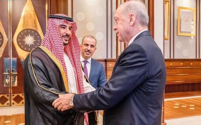 Saudi Defense Minister Meets President Erdogan in Ankara