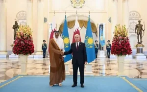 President Tokayev Meets with Qatari Amir Sheikh Tamim bin Hamad Al Thani