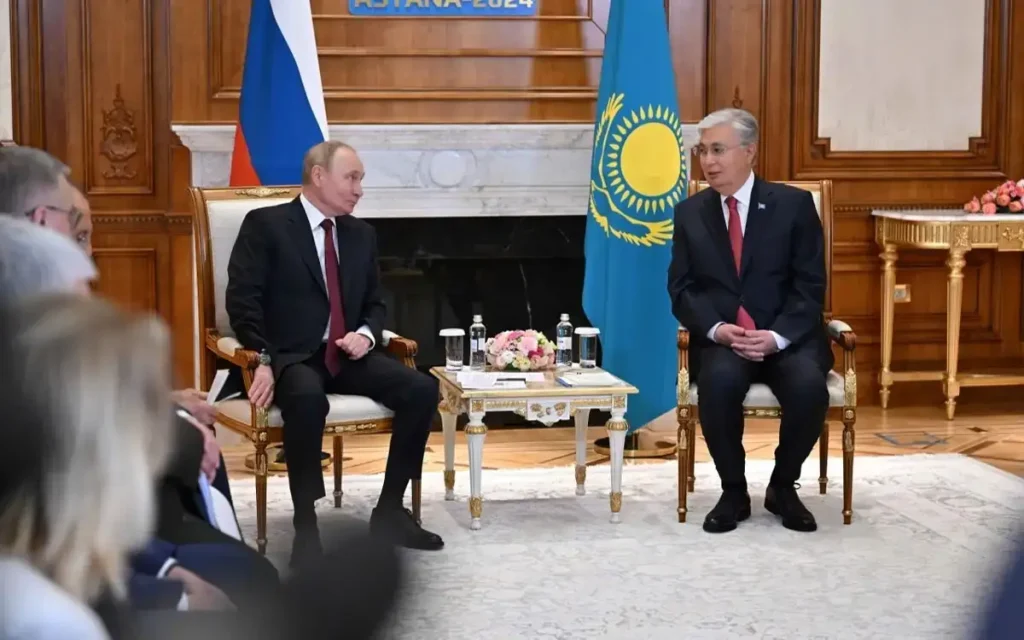 President Tokayev Hosts Putin in Astana for SCO Summit