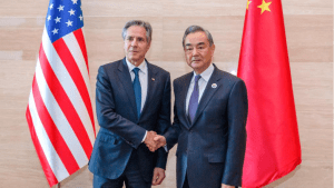 Wang Yi and U.S. Secretary of State Antony Blinken Hold Talks in Vientiane