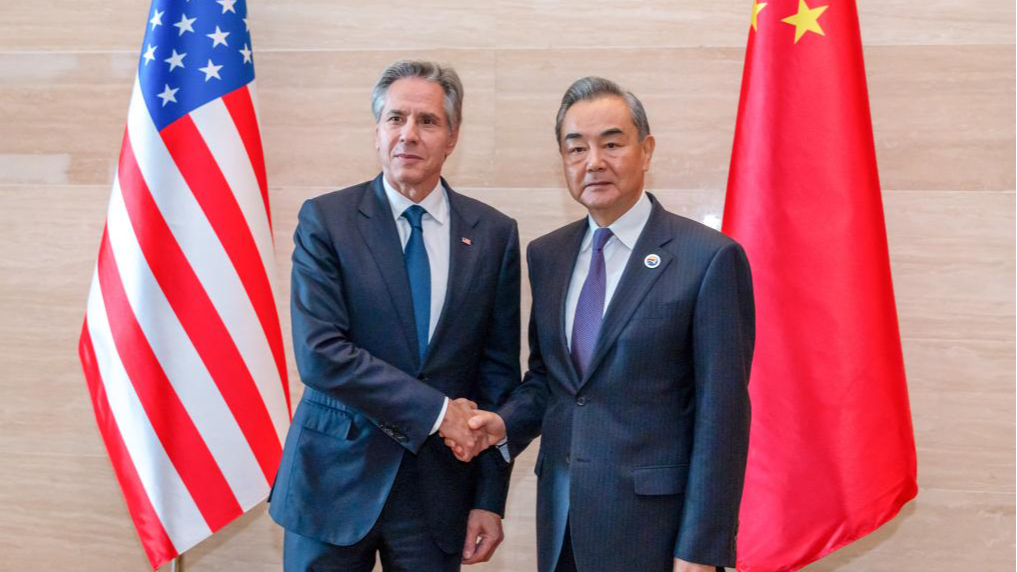 Wang Yi and U.S. Secretary of State Antony Blinken Hold Talks in Vientiane