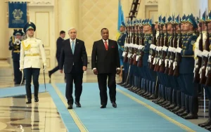 President Tokayev Hosts Congolese President at Akorda Palace