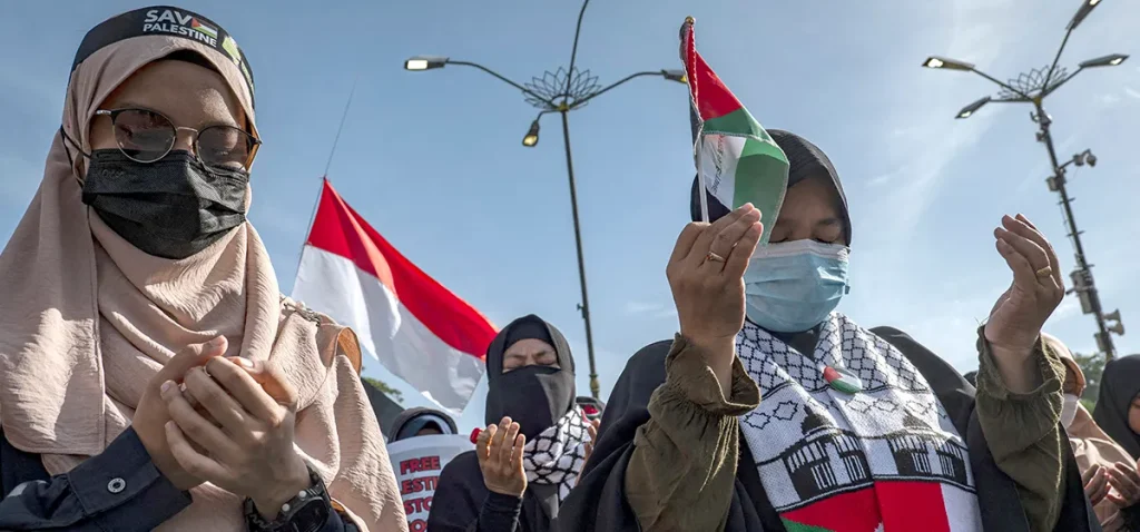 Indonesia Reaffirms Commitment to Palestinian Cause at Pro-Palestinian Rally in Jakarta