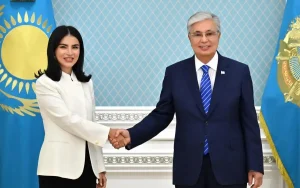 President Tokayev Engages with Uzbek President’s Aide Saida Mirziyoyeva for Strategic Talks