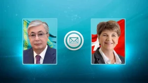 Kazakh President Congratulates Swiss President on National Day