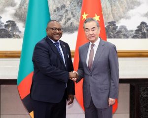 Wang Yi Holds Talks with Zambian Counterpart in Beijing