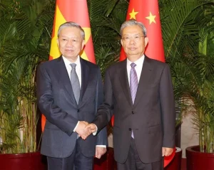 China's Top Legislator Zhao Leji Meets Vietnamese President To Lam in Beijing