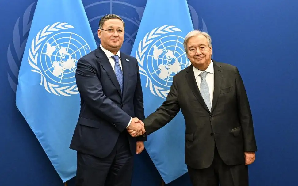 Kazakhstan’s FM Meets UN Secretary-General António Guterres