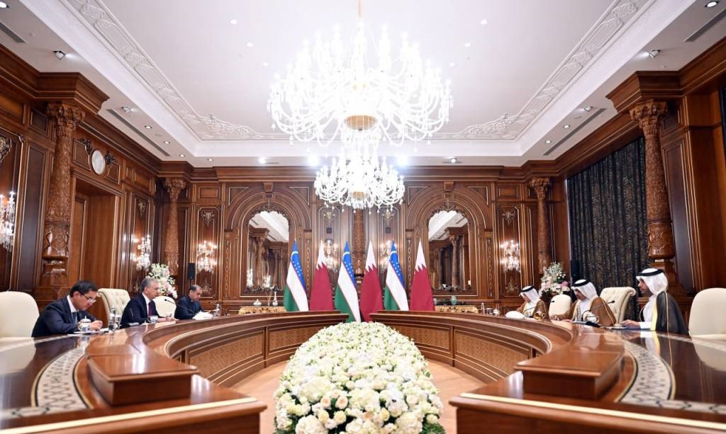 President of Uzbekistan Receives Qatari Delegation Led by Minister of Finance