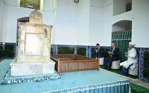 President Tokayev Visits Mausoleum of Khoja Ahmed Yasawi