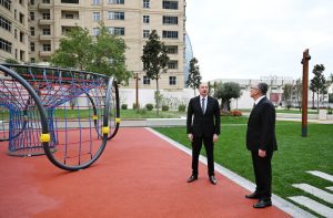 President Ilham Aliyev Inspects New Public Park in Baku’s Nasimi District