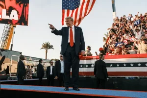 Donald Trump Holds Rally in California, Criticizes Democratic Policies