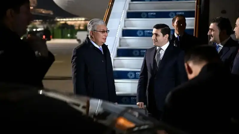 President Tokayev Arrives in Baku for COP29 World Climate Action Summit