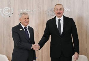 Azerbaijani and Iraqi Presidents Discuss Climate and Bilateral Cooperation at COP29 in Baku