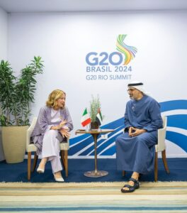 Abu Dhabi Crown Prince and Italian PM Discuss Strategic Cooperation at G20 Summit