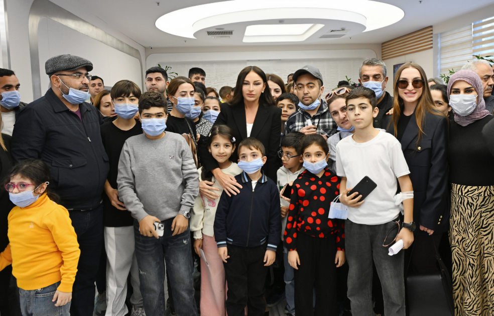First Vice-President Mehriban Aliyeva Visits Thalassemia Center