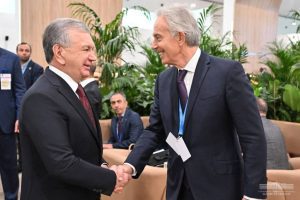 Shavkat Mirziyoyev Meets with Tony Blair, Executive Chairman of the Institute for Global Change