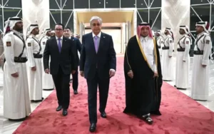 President Tokayev Arrives in Qatar