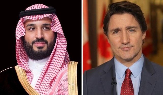Saudi Crown Prince and Canadian Prime Minister Trudeau Discuss Regional Peace Efforts