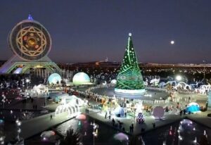 Turkmenistan Celebrates Arrival of the New Year with Grand Lighting Ceremony in Ashgabat