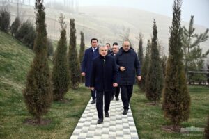 President Mirziyoyev Visits New Tourist Zone in Bostanlyk District