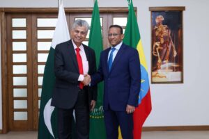 His Excellency Jemal Beker Abdula and Mr. Murtaza Solangi Discuss Media Collaboration