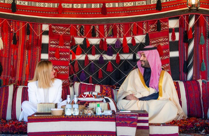 Crown Prince Mohammed bin Salman Hosts Italian PM Giorgia Meloni in AlUla