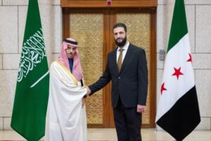 Saudi Foreign Minister Meets Syrian Leader Ahmed Al-Sharaa to Discuss Stability and Cooperation