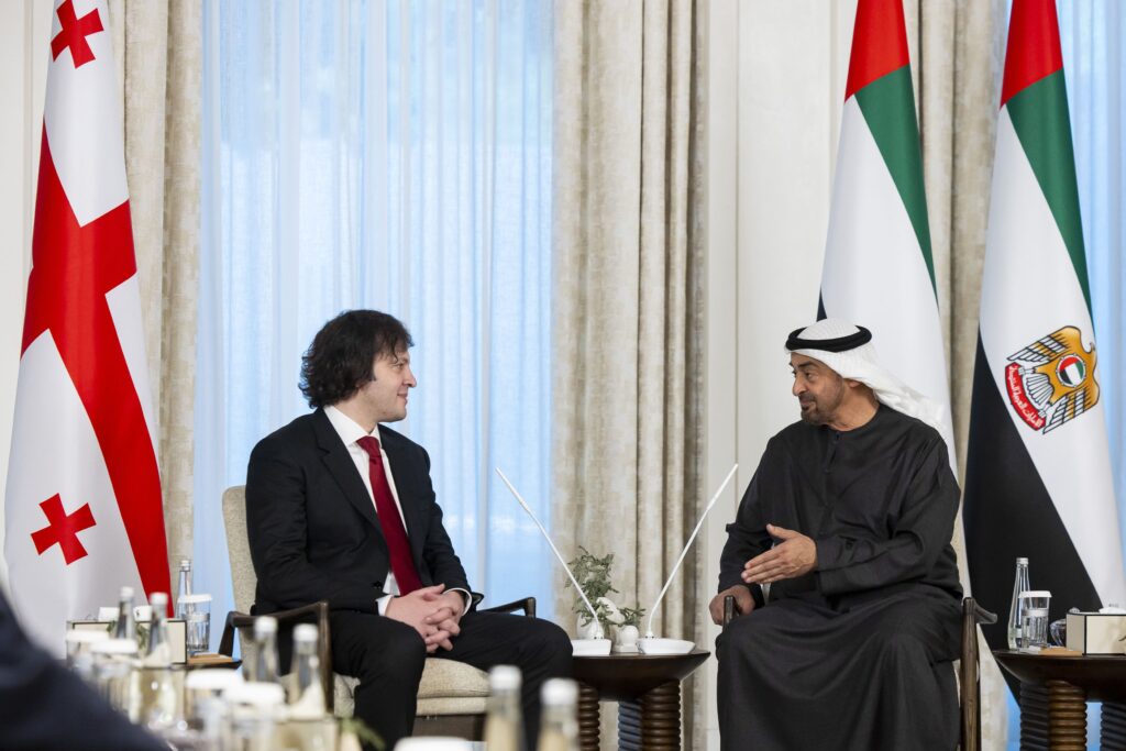 UAE President Sheikh Mohamed bin Zayed Al Nahyan Meets Georgian PM Irakli Kobakhidze